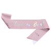 Headband And Ceremonial Belt For New Parents Glitter Cloth Bronzing