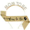 Headband And Shoulder Strap Set Alloy Crystal Letter Satin Cloth Semimanual And Half Mechanical For Expectant Mothers