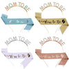 Headband And Shoulder Strap Set Alloy Crystal Letter Satin Cloth Semimanual And Half Mechanical For Expectant Mothers