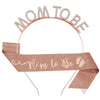 Headband And Shoulder Strap Set Alloy Crystal Letter Satin Cloth Semimanual And Half Mechanical For Expectant Mothers