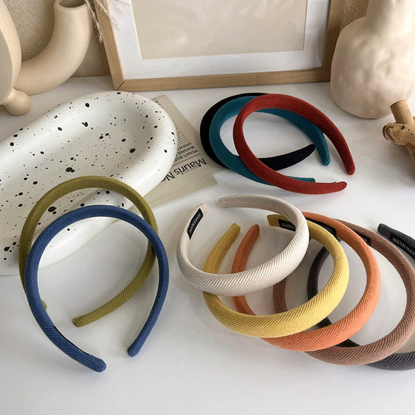 Headband Cloth Weaving Retro Candycolored Versatile Highceiling Fine Sponge For Autumn And Winter