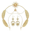 Headband Crown And Earrings Alloy Handmade Bohemian Sun Moon Sixpointed Star Women's Fashion Accessories