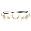 Headband Crown And Earrings Alloy Handmade Bohemian Sun Moon Sixpointed Star Women's Fashion Accessories
