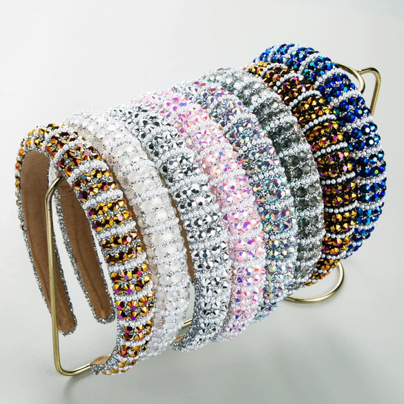 Headband Rhinestone Pearl Diamond Baroque Style Hair Accessories