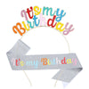 Headband Shoulder Strap Suit Alloy Hair Accessories With Sweet Style And Letter Design Electroplated