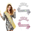 Headband Shoulder Strap Suit Alloy Hair Accessories With Sweet Style And Letter Design Electroplated