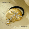 Headwear Hair Ring Stainless Steel Titanium Steel Shell Starfish Arc Electroplating