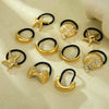 Headwear Hair Ring Stainless Steel Titanium Steel Shell Starfish Arc Electroplating