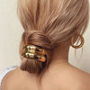 Headwear Jewelry Ushaped Metal Hair Rope Geometric Round Electroplated