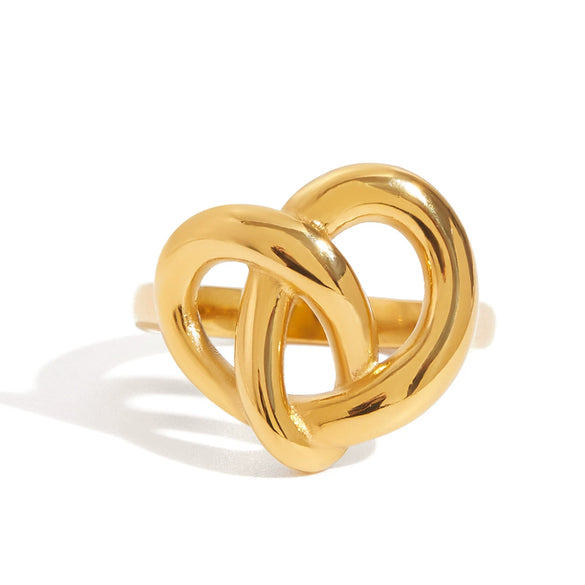 Heart Ring Titanium Steel Nonfading Light Luxury Women's Jewelry