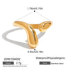 Heart Ring Titanium Steel Nonfading Light Luxury Women's Jewelry