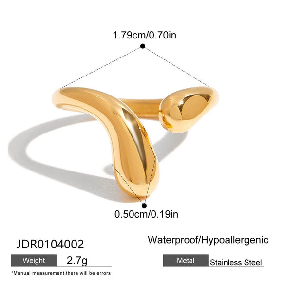 Heart Ring Titanium Steel Nonfading Light Luxury Women's Jewelry
