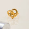 Heart Ring Titanium Steel Nonfading Light Luxury Women's Jewelry