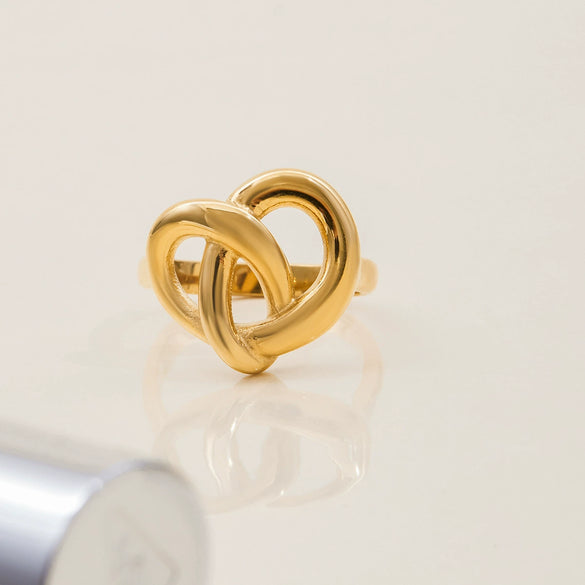 Heart Ring Titanium Steel Nonfading Light Luxury Women's Jewelry