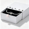 Heart Shape Clasp Plated Copper Snake Chain Beaded Bracelet Plain Engraved Style Couple Bracelet For Women And Men