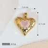Heart Shape Copper Pendant Fashion Jewelry Diy Handmade Electroplated Accessories