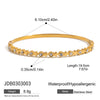 Heart Stainless Steel Geometric Pattern Electroplated Women's Bracelet Jewelry