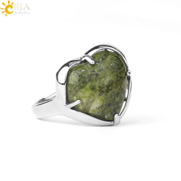Heartshaped Crystal Plated Unisex Ring Jewelry
