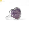 Heartshaped Crystal Plated Unisex Ring Jewelry