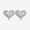 Heartshaped Earrings S925 Sterling Silver Earrings Aaa Grade Zircon Micro Inlay Female Earrings Fashion Accessories  Sales