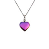 Heartshaped Pendant Necklace Alloy Stainless Steel Chain Handmade