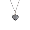 Heartshaped Pendant Necklace Alloy Stainless Steel Chain Handmade