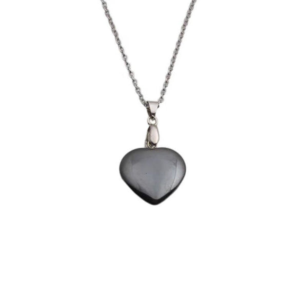 Heartshaped Pendant Necklace Alloy Stainless Steel Chain Handmade