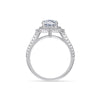 Heartshaped Simulated Diamond Moissanite Inlay 925 Sterling Silver Women's Ring Classic Fashion Light Luxury Highend