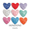 Heartshaped Stainless Steel Pendant With Dripping Oil Pattern For Jewelry Making