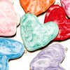 Heartshaped Stainless Steel Pendant With Dripping Oil Pattern For Jewelry Making