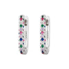 Heavy Industry Micropaved Zircon Earrings Copper Plated With Real Gold Geometric Light Luxury Style For Women Seiko