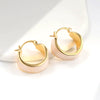 Herbal Style Geometric Copper 18K Gold Plated Drop Glaze Earrings For Women