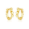 High Design Sense S925 Sterling Silver Fashion Personality Joker Ear Buckle Earrings For Women With Platinum Or 18K Gold Electroplating