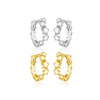 High Design Sense S925 Sterling Silver Fashion Personality Joker Ear Buckle Earrings For Women With Platinum Or 18K Gold Electroplating