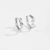 High Design Sense S925 Sterling Silver Fashion Personality Joker Ear Buckle Earrings For Women With Platinum Or 18K Gold Electroplating