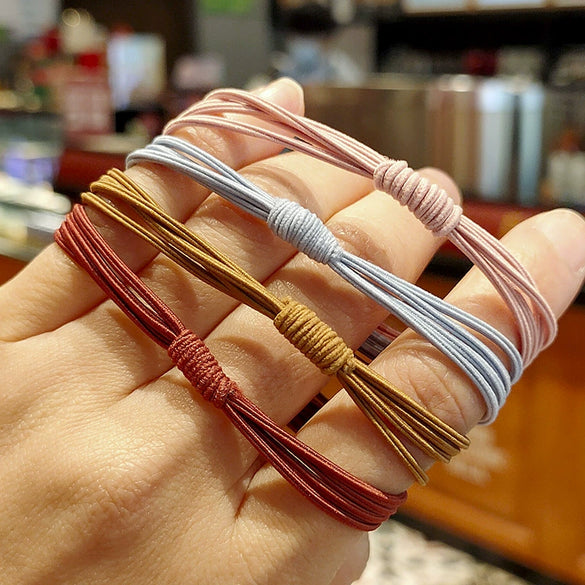 High Elastic Rubber Band Hair Band Handmade Headwear For Women