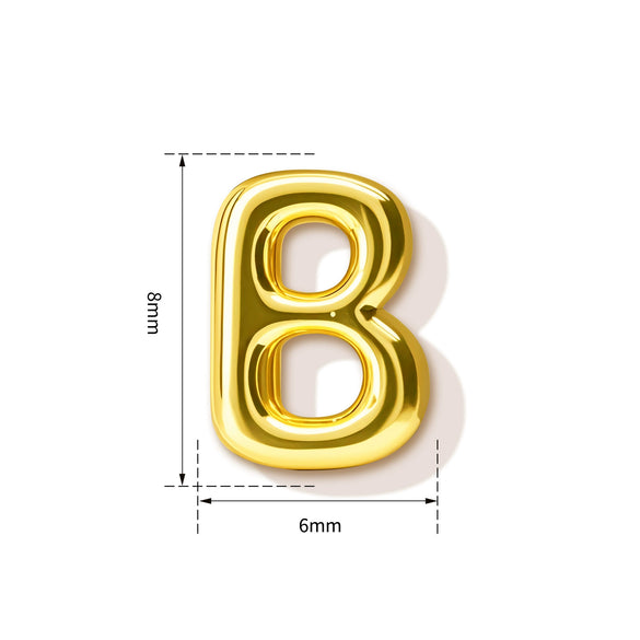 High End Copper Letter Pendant With Glossy Electroplated Finish Simple Versatile Alphabet Charm For Necklaces And Bracelets