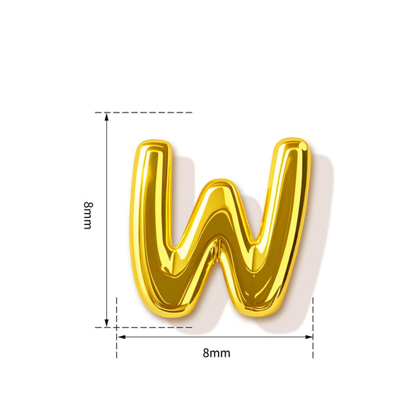 High End Copper Letter Pendant With Glossy Electroplated Finish Simple Versatile Alphabet Charm For Necklaces And Bracelets