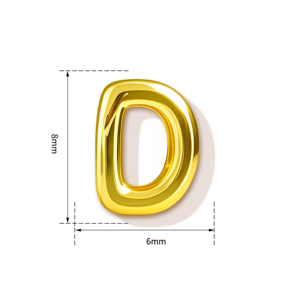 High End Copper Letter Pendant With Glossy Electroplated Finish Simple Versatile Alphabet Charm For Necklaces And Bracelets