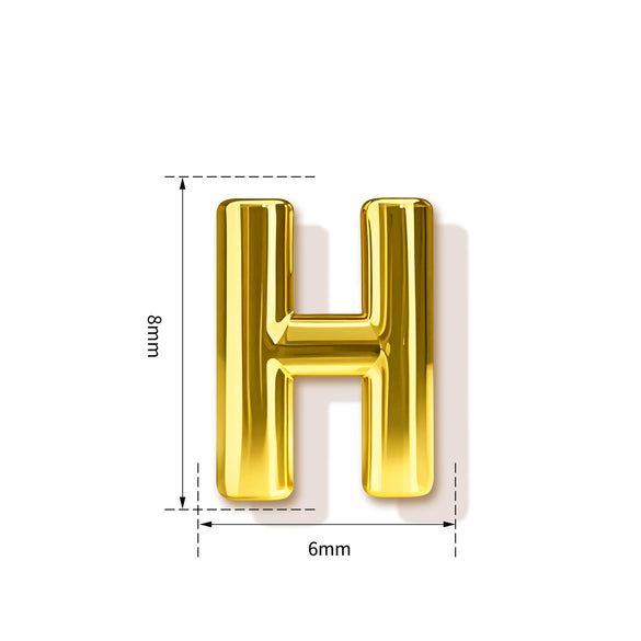 High End Copper Letter Pendant With Glossy Electroplated Finish Simple Versatile Alphabet Charm For Necklaces And Bracelets