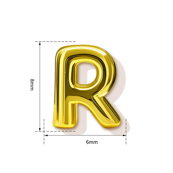 High End Copper Letter Pendant With Glossy Electroplated Finish Simple Versatile Alphabet Charm For Necklaces And Bracelets