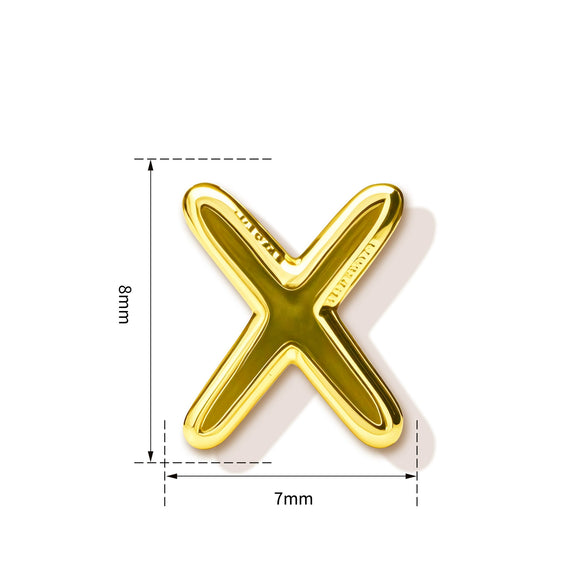 High End Copper Letter Pendant With Glossy Electroplated Finish Simple Versatile Alphabet Charm For Necklaces And Bracelets