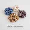 High End Handmade Satin Cloth Oversized Scrunchie Simple Elegant Hair Tie Headwear For Women