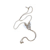 High End Long Adjustable Butterfly Tassel Alloy Clavicle Necklace With Electroplating For Women