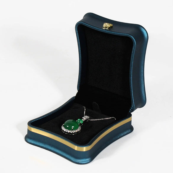 High Grade Brushed Pu Leather Crown Jewelry Storage Box For Ring Necklace Bracelet Jewelry Packaging