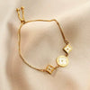 High Grade Women's Cold Style Niche Design Elegant Bracelet In Titanium Steel With Four Leaf Clover And Geometric Pattern