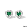 High Grade Women's Elegant Light Luxury Fashion Earrings In Heart And Geometric Shape Made Of Stainless Steel With Electroplating Design