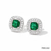 High Grade Women's Elegant Light Luxury Fashion Earrings In Heart And Geometric Shape Made Of Stainless Steel With Electroplating Design