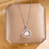 High Grade Women's Simple All Match Titanium Steel Clavicle Chain With Camellia Flower Pendant Pearl Necklace Diamond Designed