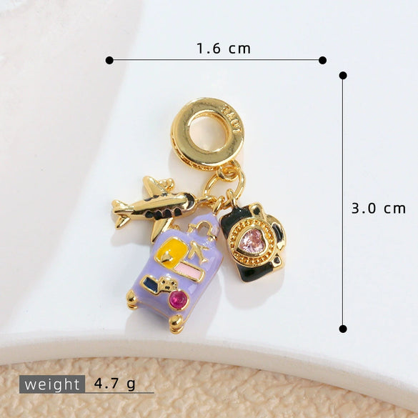 High Heels Multiaccessory Pendant Copper Geometric Electroplating Design